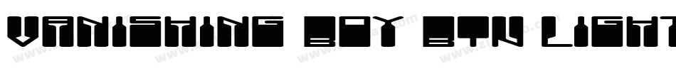 Vanishing Boy BTN Light字体转换
